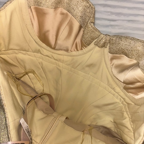 House of CB Gold Cocktail Dress NWT - Picture 6 of 8